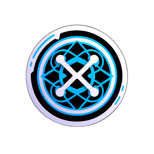 Futuristinen XRP-logo tarra
