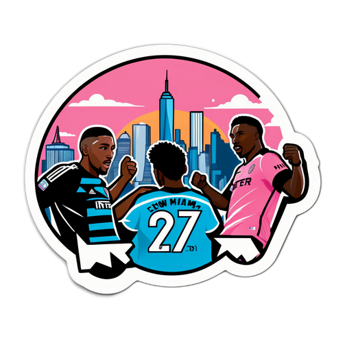 Sticker Miami vs New York City