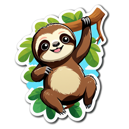 Pinaka-Cute na Sloth Sticker na Magdadala ng Ngiti sa Iyong Mukha!