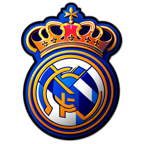 Logo Real Madrid dengan Tema Liga Champions