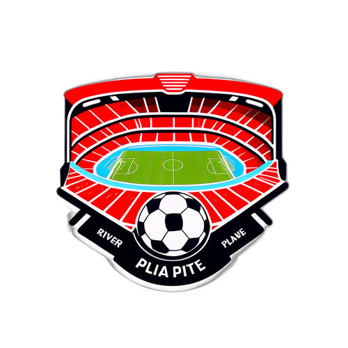 Adesivo Minimalista dello Stadio River Plate