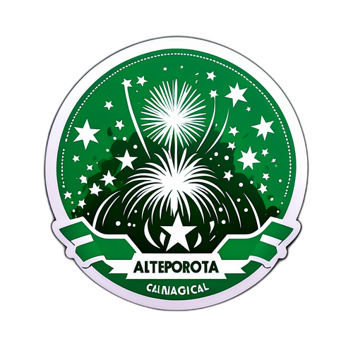 Diseño de atmósfera de celebración con fuegos artificiales