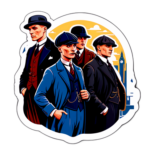 Adesivo Vintage ispirato a Peaky Blinders