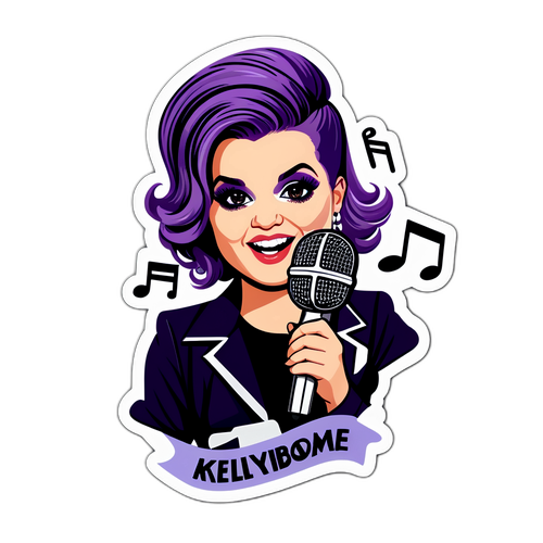 Kelly Osbourne Mikrofon Klistermærke