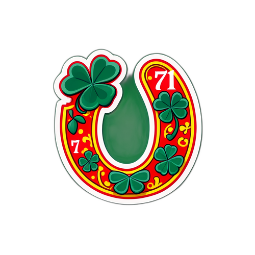 हंसमुख '777' स्टिकर