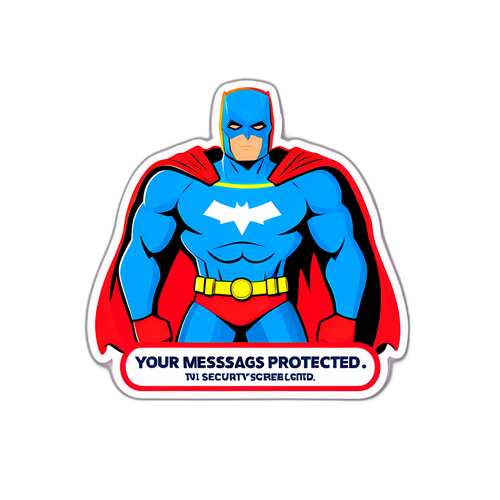 Стикер супергероя безопасности
