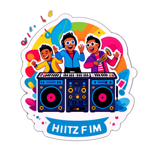 Sticker Bertemakan Muzik Hitz FM