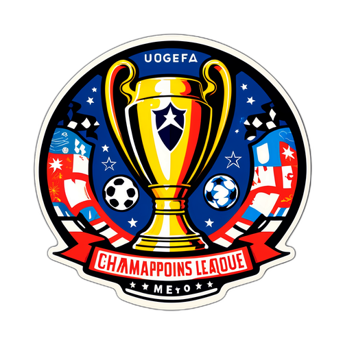 Retro Champions League Sticker