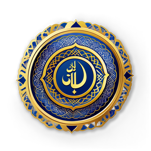 Наклейка с арабскими узорами и текстом 'Al Hilal'