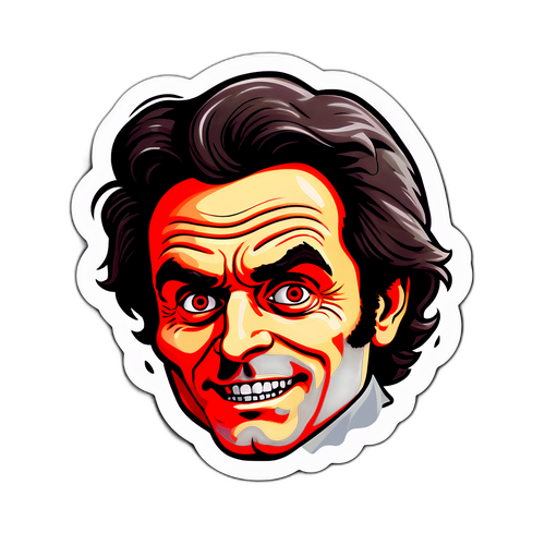 Spooky nálepka inspirovaná Tedem Bundym na Halloween