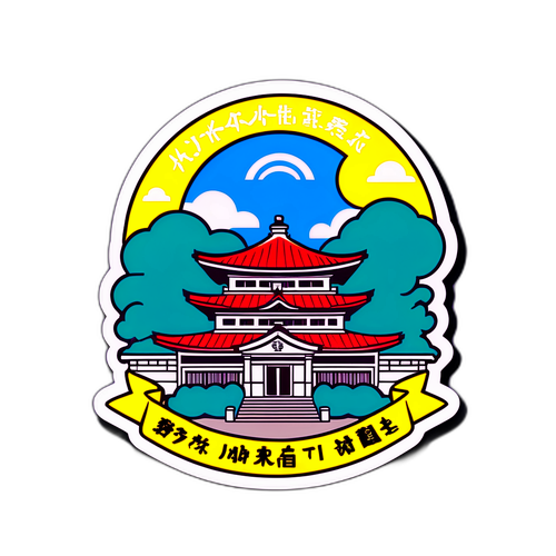 神奈川大学の学生生活を表現するカラフルなイラスト