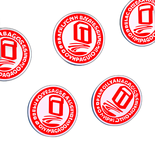 Стікер в яскравих кольорах, присвячений 'Олімпіакосу – Bayer 04'