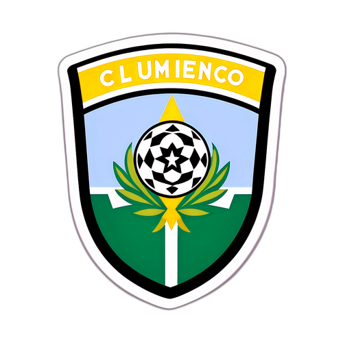 Adesivo do Escudo do Clube Atlético Mineiro com Elementos Naturais
