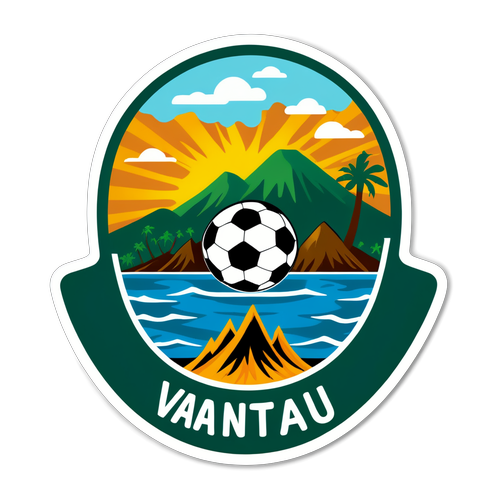 Stiker Vanuatu dengan Tema Alam