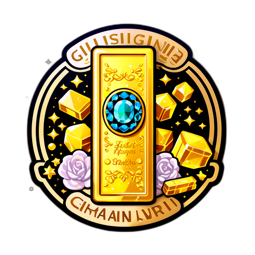 Stiker Emas Glitter untuk 'Harga Emas Hari Ini'