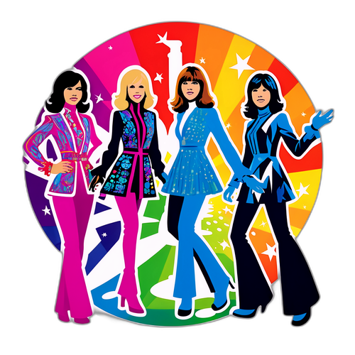 Sticker di Moda Iconica degli ABBA