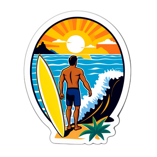 Surfare med bräda i Tenerife