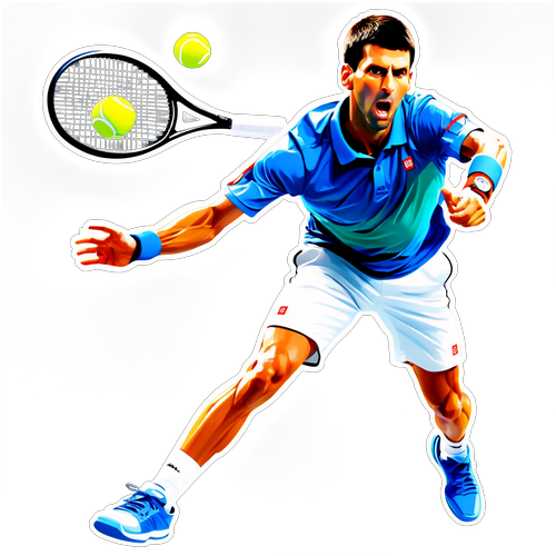 Djokovic i Aktion