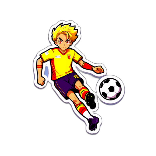Sticker anime vui nhộn của cầu thủ Lecce