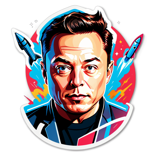 Elon Muskin futuristinen tarra