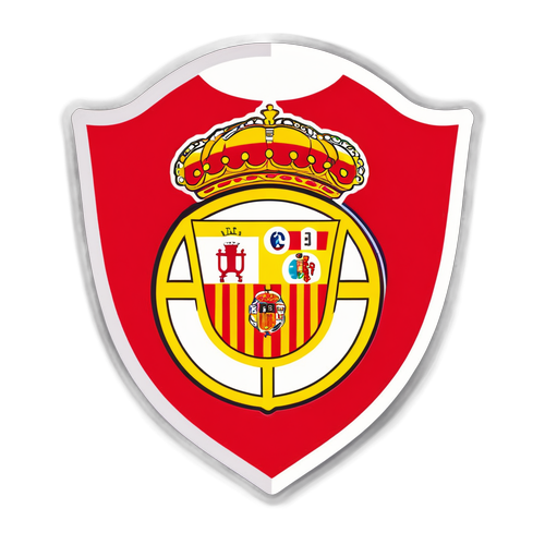 Desperte seu Amor pelo Futebol: O Adesivo Incrível da La Liga com os Ícones e a Bandeira da Espanha!