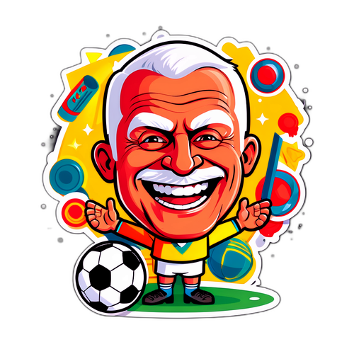 Spillfull karikatur av Bernt Hulsker