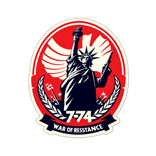 抗战胜利75周年纪念贴纸