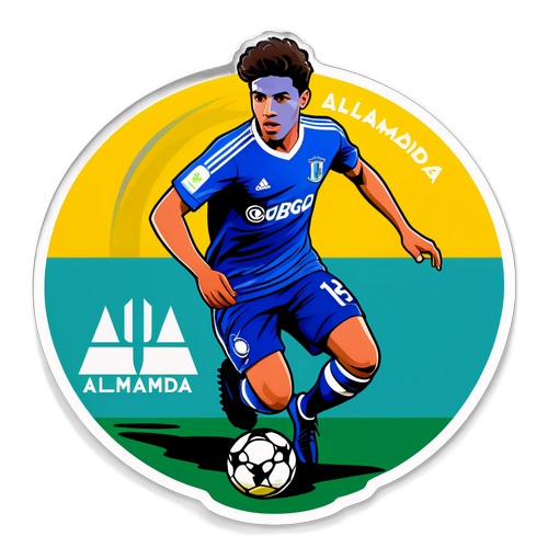 Sticker Merayakan Keterampilan Thiago Almada di Lapangan