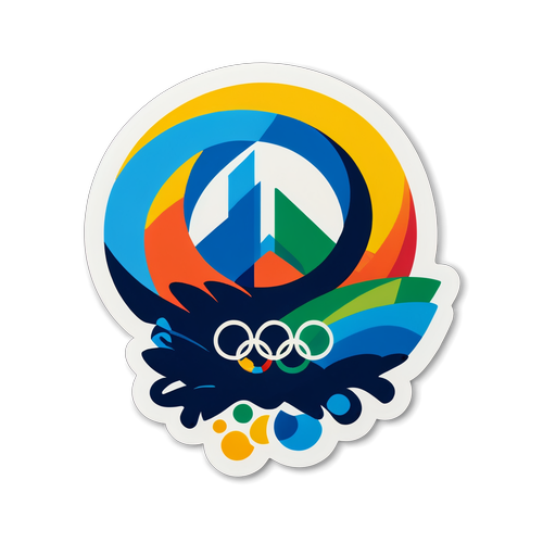 Die Olympischen Spiele 2024: Ein Bunter Sticker, der deine Vorfreude Entfacht!