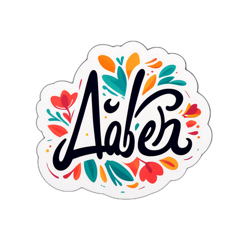 Modern, fiatalos Ábel név design