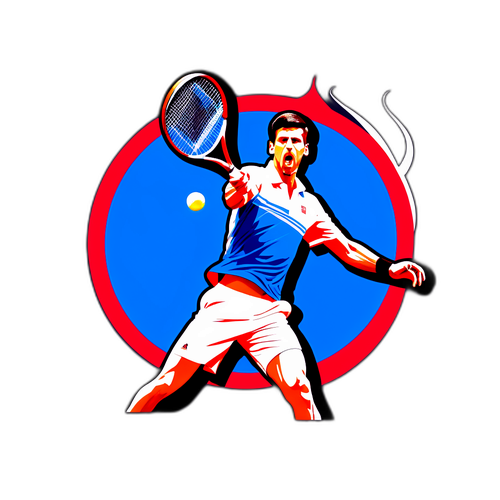 Sticker ya Vikao vya Novak Djokovic