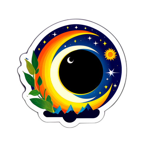 아름다운 자연 스티커: 자연의 경이로움