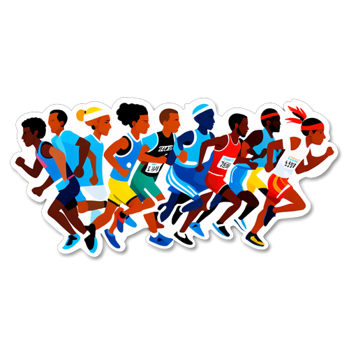 Unis par le Sport : Découvrez les Stickers Qui Célébrent la Diversité des Coureurs de Marathon!