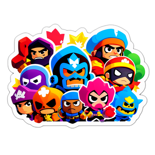 Персонажи Brawl Stars в популярном аниме стиле