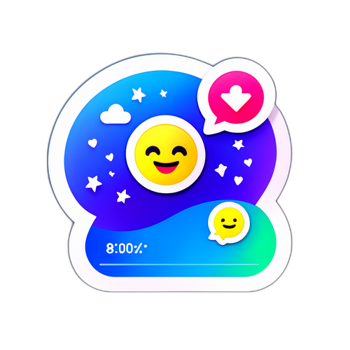 긍정적인 피드백 리뷰 스티커