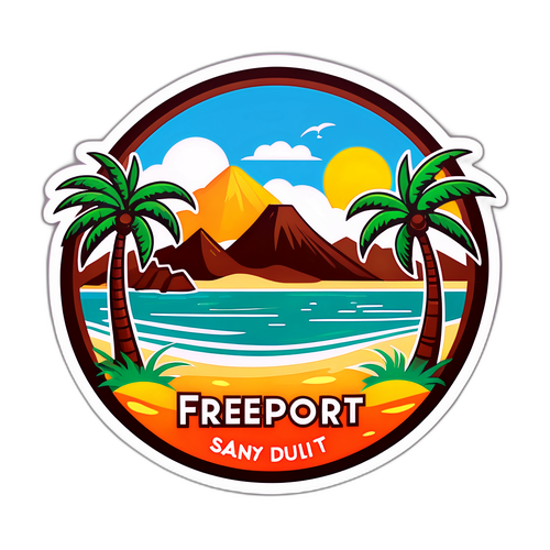 Stiker Artistik Freeport