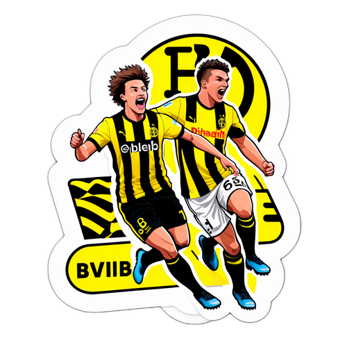 Vzrušení z fotbalového zápasu Eintracht vs. BVB