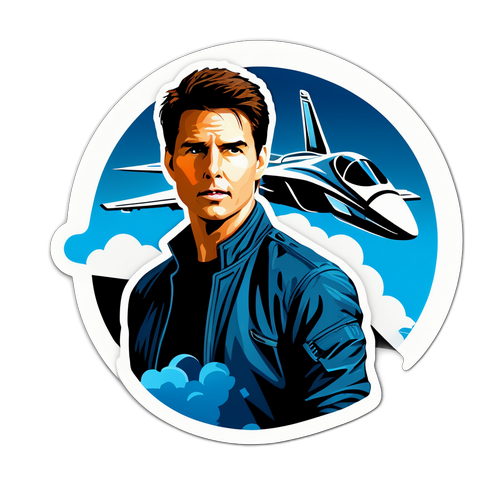 Futuristischer Jet mit Tom Cruise