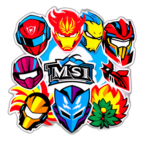 Sticker mùa MSI với màu sắc rực rỡ