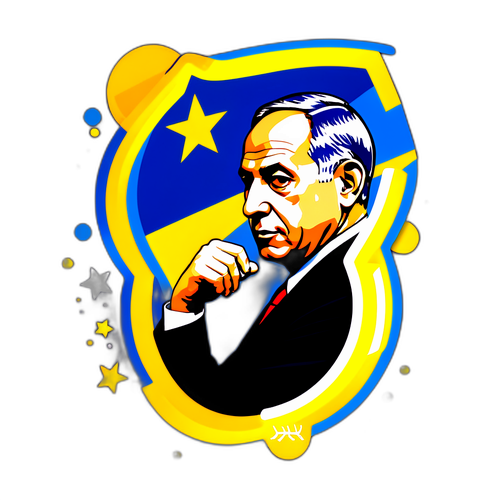 Thoughtful Silhouette of Netanyahu