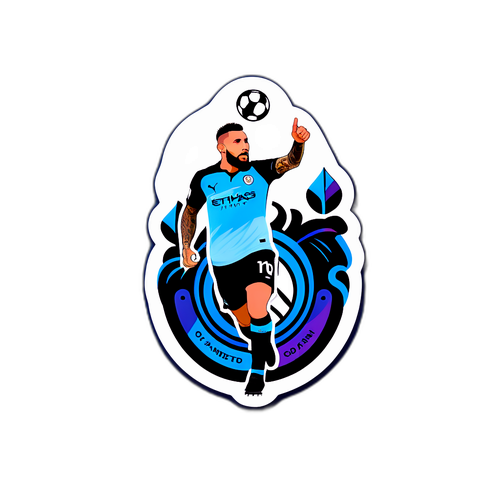 Наклейка с силуэтом Отаменди