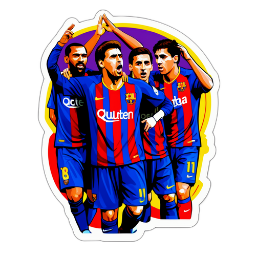 Barca mérkőzés matricája