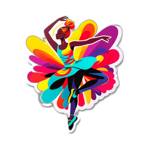 Energetisk Danseillustrasjon