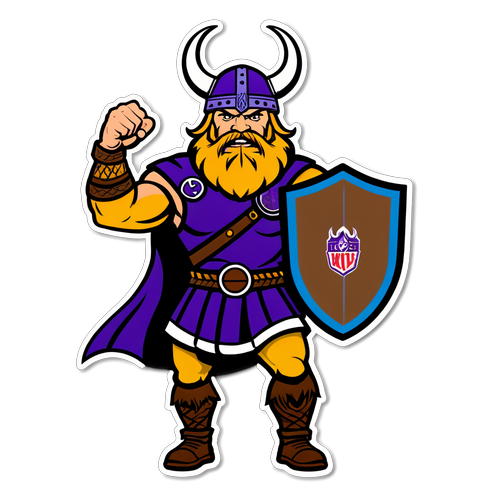 Fierce Viking Warrior Sticker