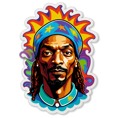 Scopri il Sticker Psichedelico: Snoop Dogg Incontra i Red Hot Chili Peppers!