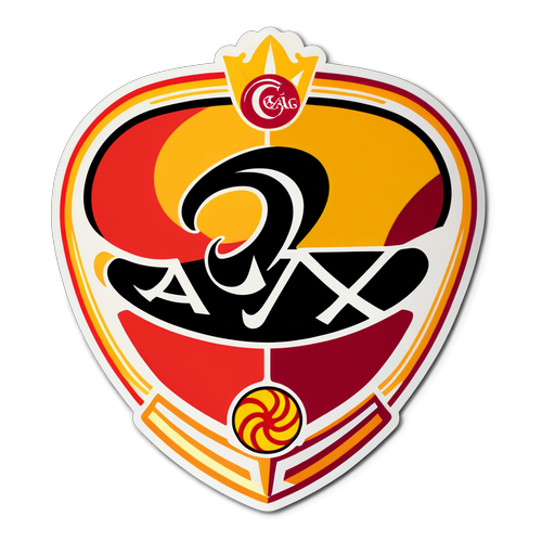 Sticker van Ajax en Galatasaray