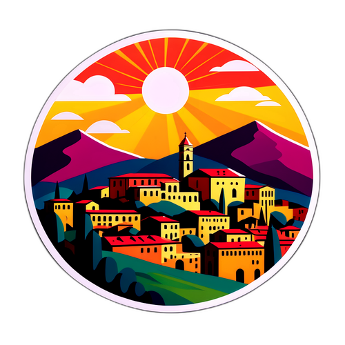 Il Sole al Tramonto su Perugia