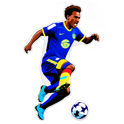 Sticker ya Antony akifanya kiungo chake kwenye uwanja