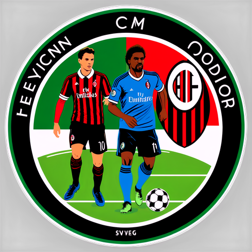 Feyenoord tegen AC Milan Sticker