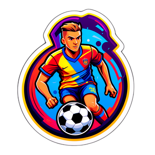 Stiker Bola Sepak Futuristik STR 2026